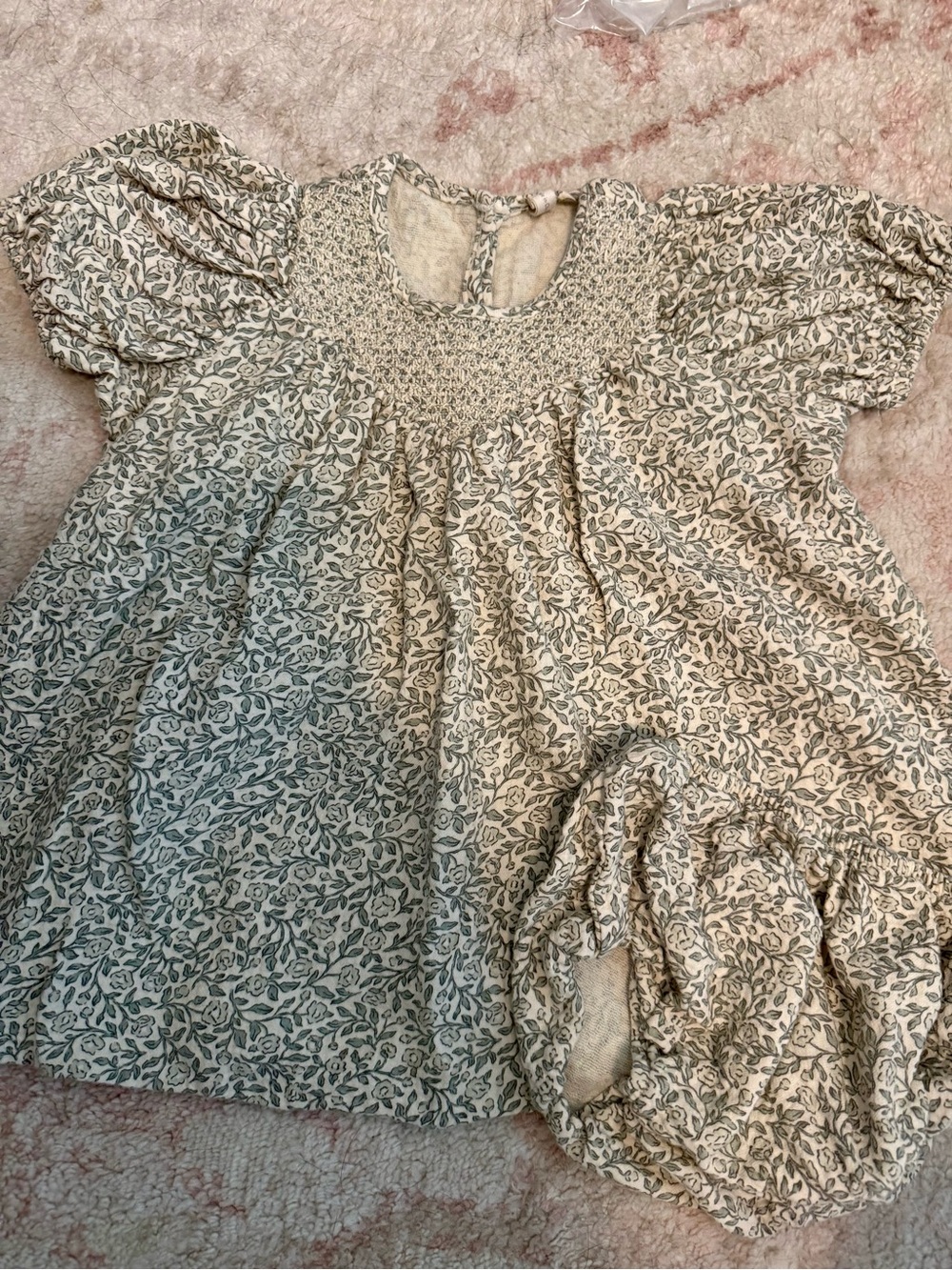Quincy Mae Carina dress in Green Garden